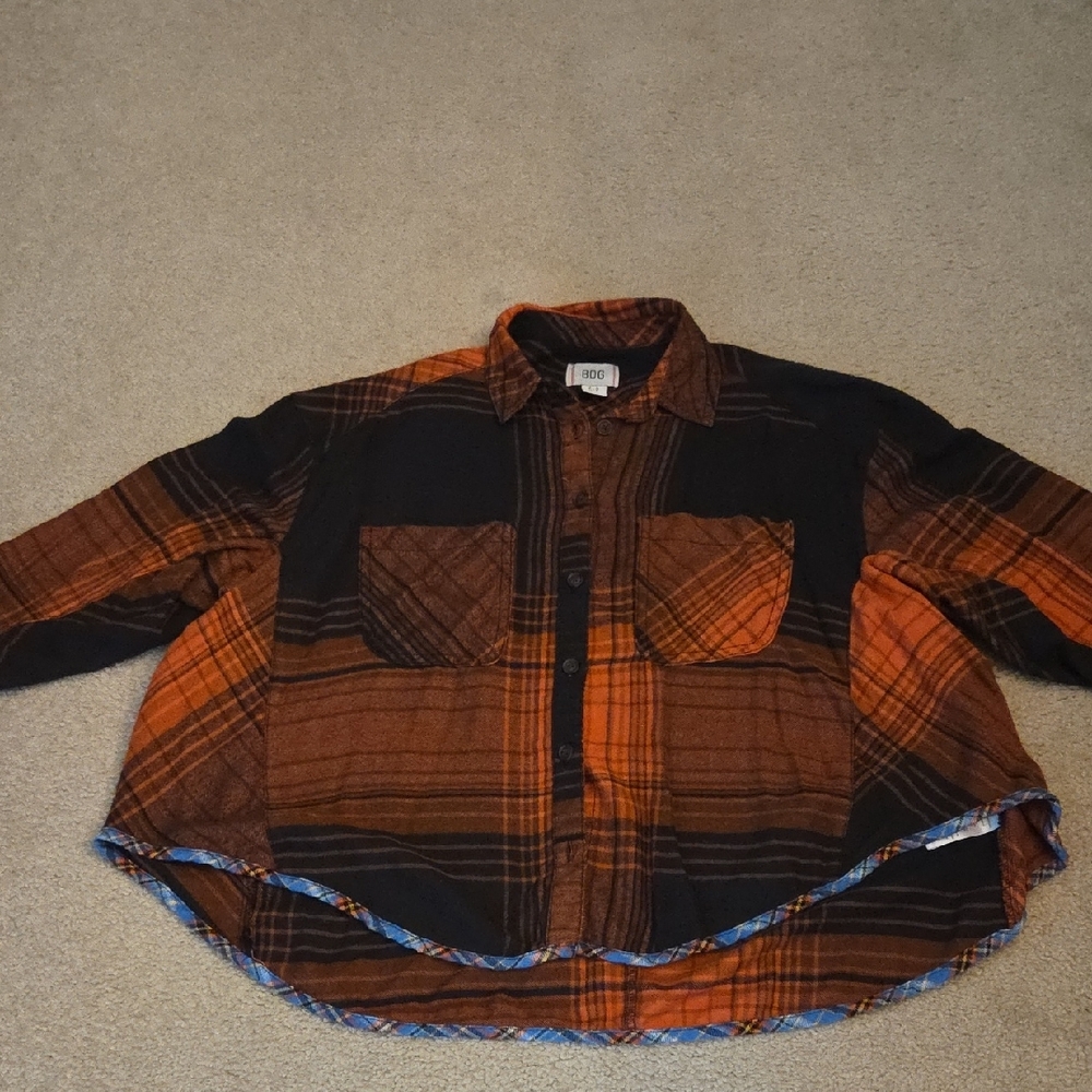 BDG Urban Outfitters Flannel Button Up Shirt - Picture 2 of 4
